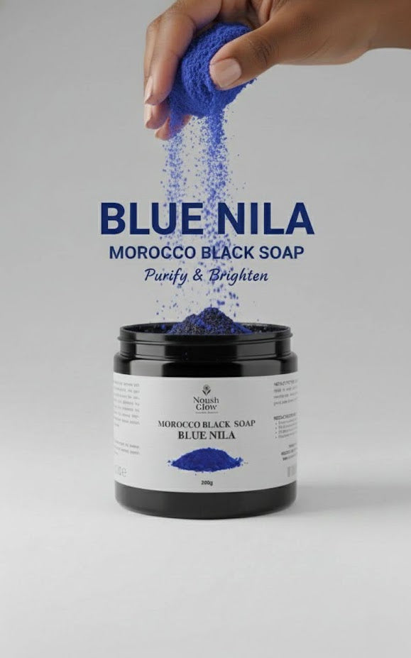 Morocco Black Soap - Blue Nila (200g)